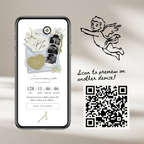 Save The Date Wedding Website Template (Envelope 05 - Blue + Green)