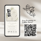 Save The Date Wedding Website Template (Envelope 07 - Ivory)