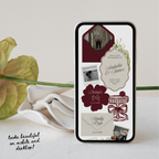 Wedding Website Template with RSVP (Burgundy & Ivory)