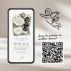 Save The Date Wedding Website Template (Envelope 05 - Sage Green + Ivory)