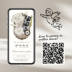 Save The Date Wedding Website Template (Photo Booth Animation 01 - Ivory)