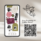 Wedding Website Template with RSVP (Envelope 06 - Chartreuse, Pink + Burgundy)