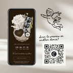 Save The Date Wedding Website Template (Photo Booth Animation 01 - Brown)