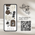 Wedding Website Template with RSVP (Envelope 06 - Brown + Ivory)