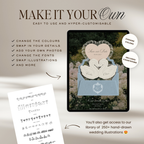 Heirloom Save The Date Website Template (Blue & Pink)