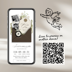 Save The Date Wedding Website Template (Envelope 06 - Brown + Ivory)