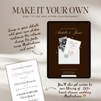 Save The Date Wedding Website Template (Burgundy)