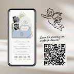 Save The Date Wedding Website Template (Envelope 07 - Blue + Ivory)