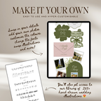 Wedding Website Template with RSVP (Pink & Green)