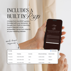 Old Money Wedding Website Template with RSVP (Burgundy)