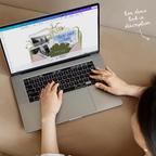 Save The Date Wedding Website Template (Pink & Green)