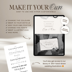 Save The Date Website Template (Romantic 01 - Ivory)
