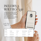Heirloom Lace & Swan Wedding Website Template with RSVP (Ivory 02)