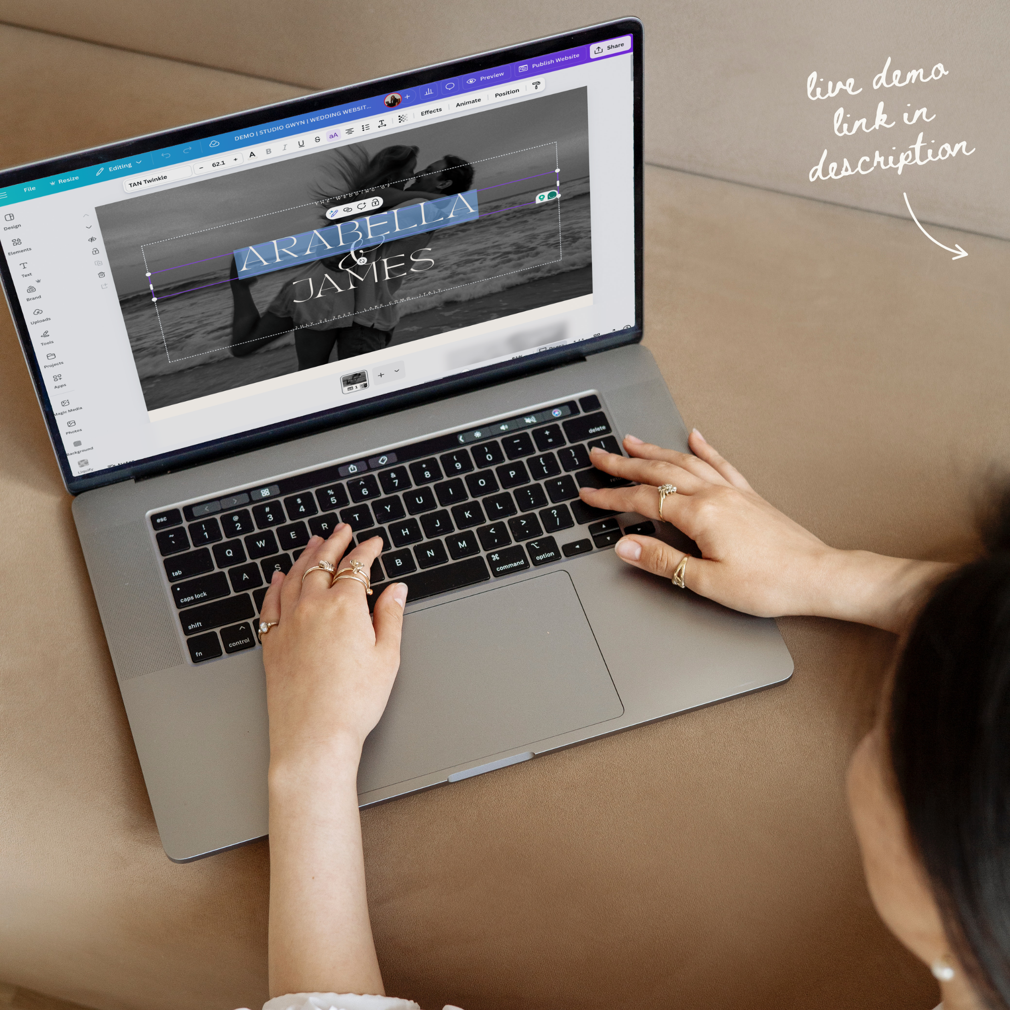 Elegant Minimal Wedding Website Template with RSVP