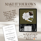 Old Money Wedding Website Template with RSVP (Olive)