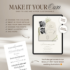 Save The Date Wedding Website Template (Envelope 07 - Ivory)