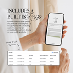 Wedding Website Template with RSVP (Pink & Green)