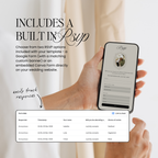 Old Money Lace Wedding Website Template with RSVP (Lace 04)