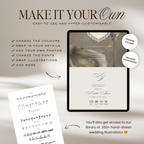 Lace Heart Save The Date Website Template (Lace 0202)