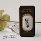 Wedding Website Template with RSVP (Photo Booth 01 - Brown)