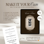 Save The Date Wedding Website Template (Photo Booth Animation 01 - Brown)