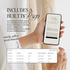 Wedding Website Template with RSVP (Envelope 05 - Blue + Green)