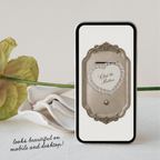 Save The Date Wedding Website Template (Photo Booth Animation 01 - Ivory)
