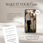 Lace Heart Save The Date Video Template (0102)