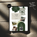 Wedding Website Template with RSVP (White & Green)