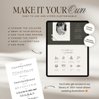 Lace Wedding Website Template with RSVP (Lace 0501)