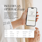 Save The Date Wedding Website Template (Olive Green & Burgundy)