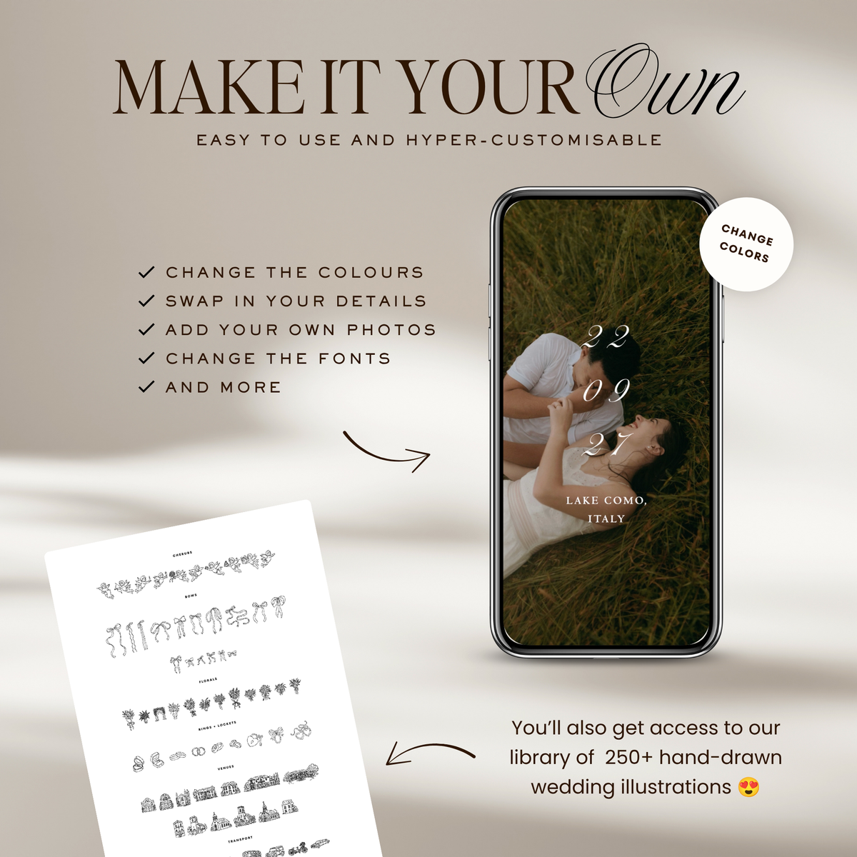 Lace Heart Save The Date Video Template (0101)