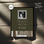 Old Money Wedding Website Template with RSVP (Olive)