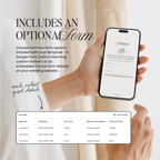 Save The Date Wedding Website Template (Burgundy & Ivory)