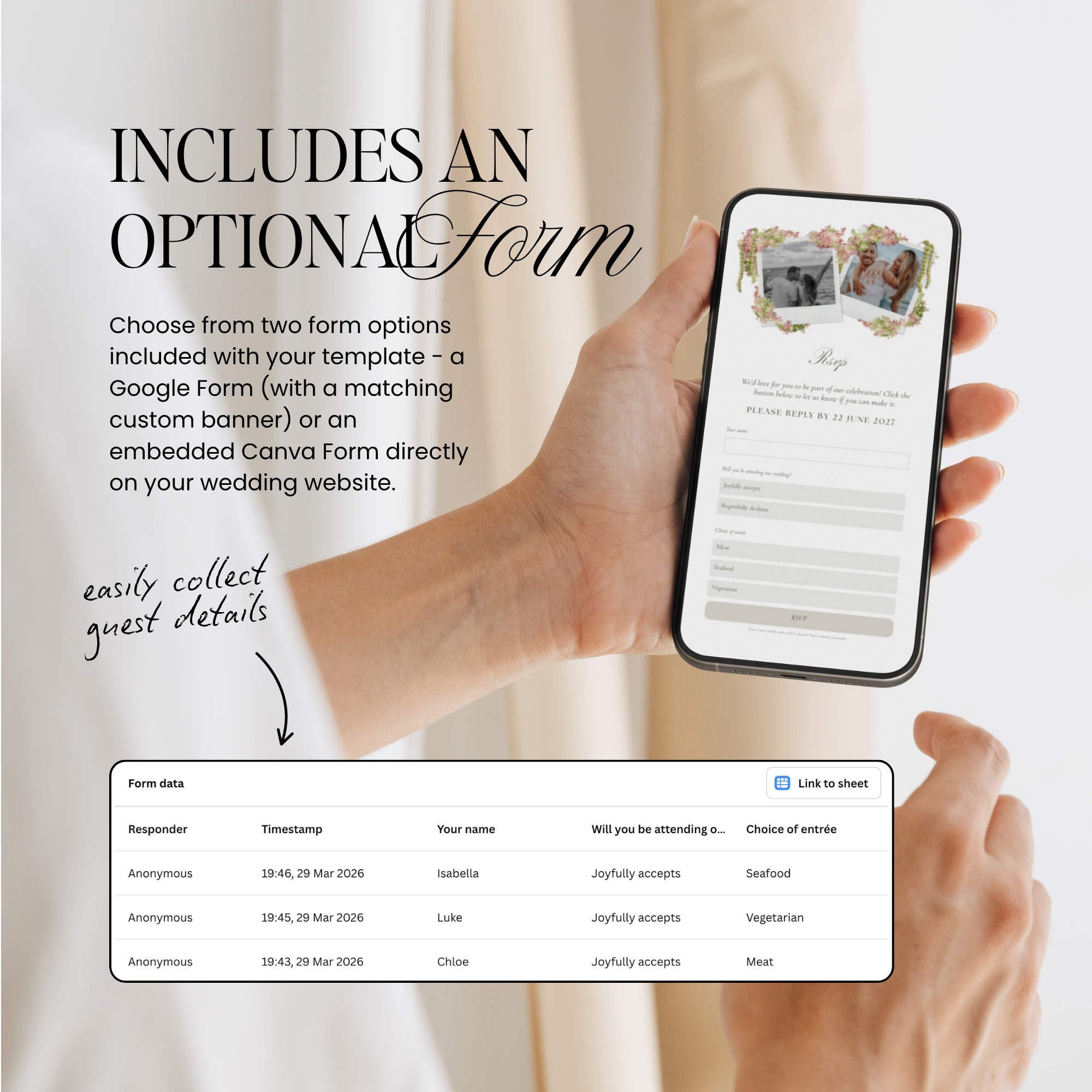 Save The Date Wedding Website Template (Envelope 04 - Olive Green & Burgundy)