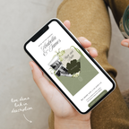 Save The Date Wedding Website Template (Sage & Ivory)