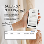 Wedding Website Template with RSVP (Photo Booth 01 - Ivory)
