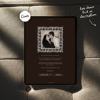 Old Money Lace Wedding Website Template with RSVP (Lace 01)