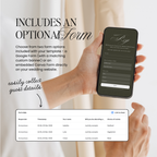 Lace Wedding Website Template with RSVP (Lace 0502)