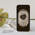Save The Date Wedding Website Template (Photo Booth Animation 01 - Brown)