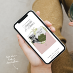 Save The Date Wedding Website Template (Pink & Green)