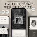 Lace Wedding Website Template with RSVP (Lace 0501)