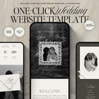 Lace Wedding Website Template with RSVP (Lace 0501)