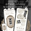 Wedding Website Template with RSVP (Photo Booth 01 - Ivory)